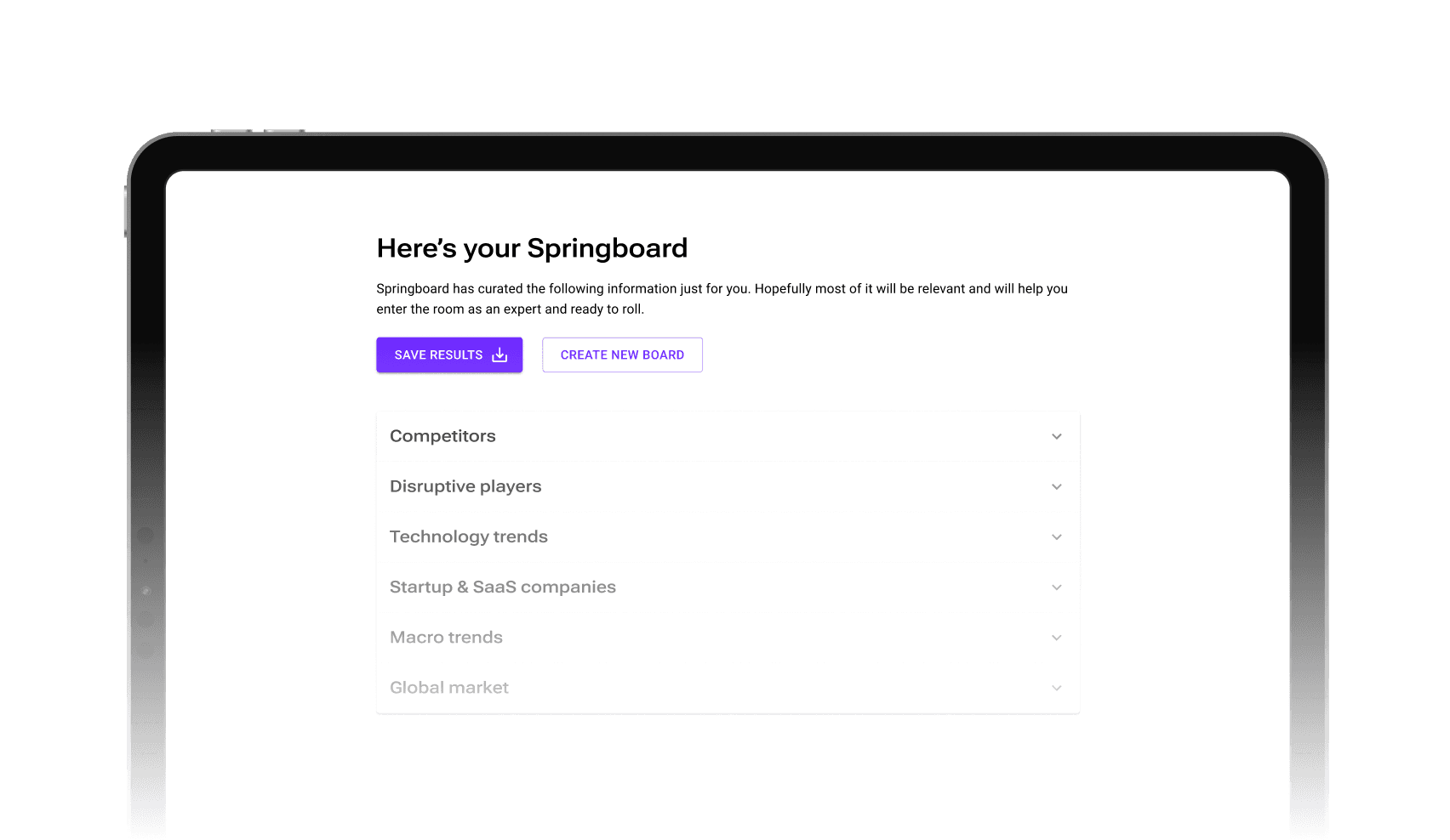 springboard application overview